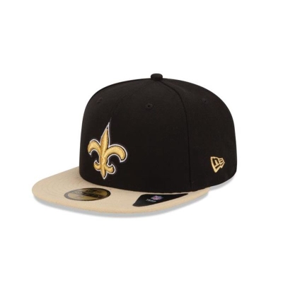 New Orleans Saints Gorra | New Era NFL 59fifty Fitted Cap Mexico - Negros